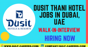 Dusit Thani Hotel Jobs in Dubai