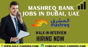 Mashreq Bank Jobs In Dubai