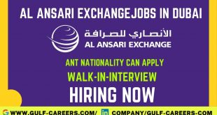 Al Ansari Exchange Jobs In Dubai