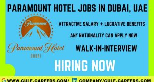 Paramount Hotel Career In Dubai