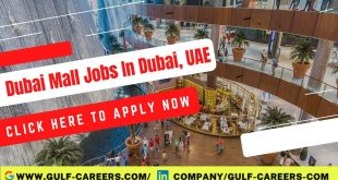 Dubai Mall Jobs In Dubai