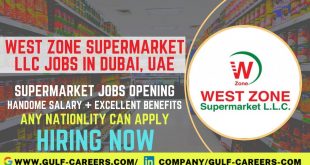 West Zone Supermarket Jobs In Dubai