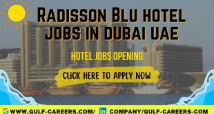 Radisson Blu Hotel Career in Dubai