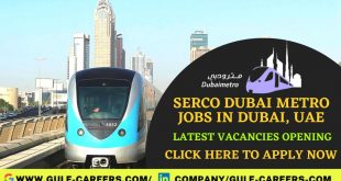 Serco Dubai Metro Jobs