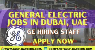 General Electric Jobs In Dubai