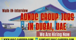 ADNOC Career Jobs in Dubai
