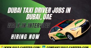 Dubai Taxi Driver Jobs Vacancies 2022 