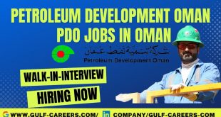 PDO Jobs In Oman 2022