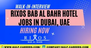 Rixos Bab Hotel Careers In Dubai