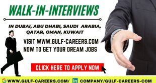 Walk in Interview in Dubai