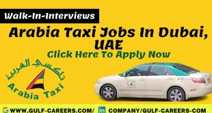 Arabia Taxi Driver Jobs In Dubai
