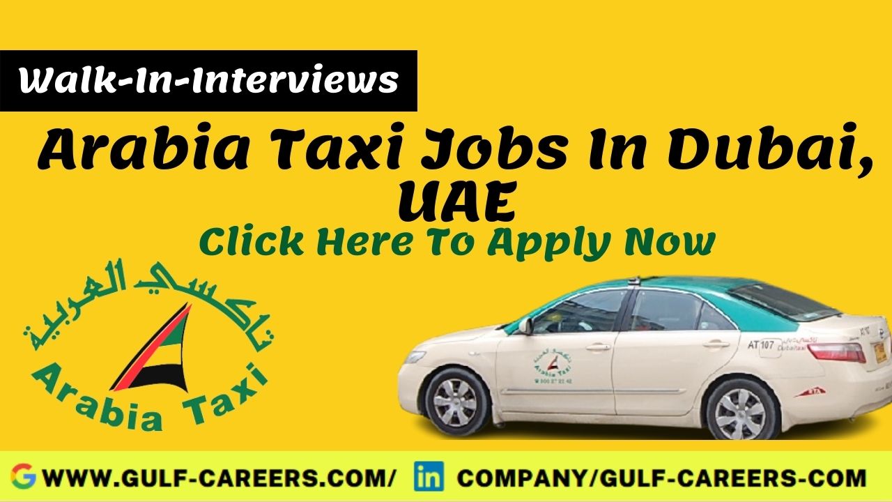 Arabia Taxi Driver Jobs In Dubai