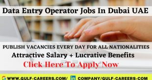 Data Entry Operator Jobs In Dubai