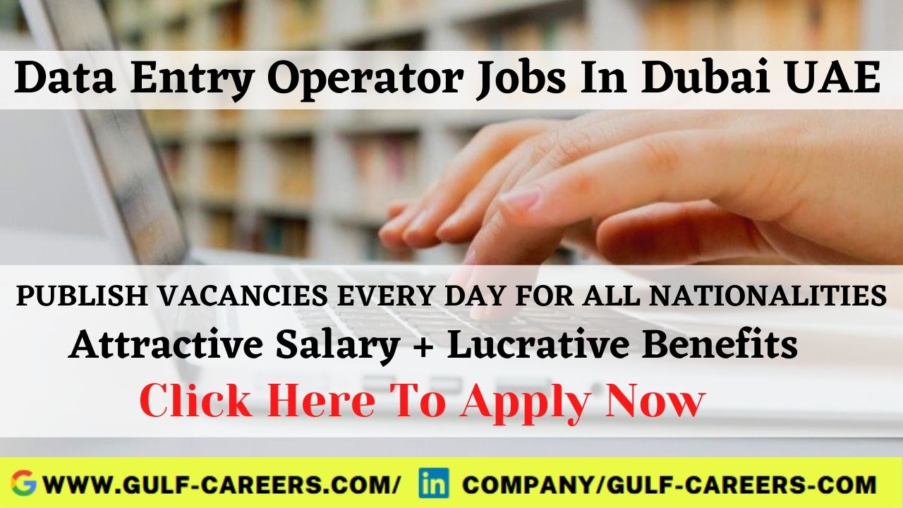 Data Entry Operator Jobs In Dubai