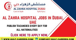 Al Zahra Hospital Career In Dubai