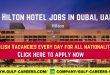 Hilton Hotel Jobs In Dubai