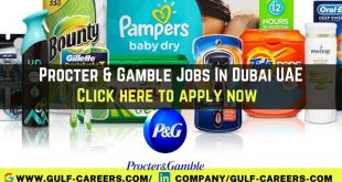 Procter Gamble Career Jobs In Dubai