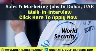 World Security Career Jobs In Dubai