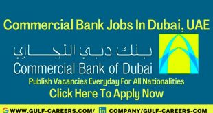 Commercial Bank Career Bank In Dubai 