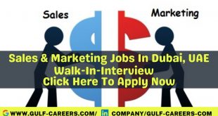 Sales And Marketing Jobs In Dubai