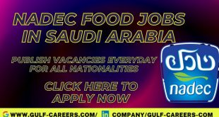 NADEC Food Career Jobs In Saudi Arabia