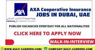AXA Cooperative Insurance Career Jobs In Dubai
