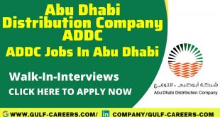 ADDC Career Jobs In Abu Dhabi