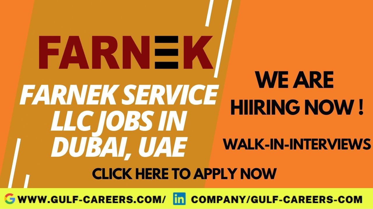 Farnek Career Jobs In Dubai UAE 2022