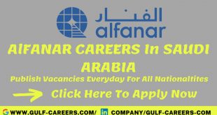 Alfanar Careers In Saudi Arabia