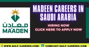 Maaden Careers In Saudi Arabia
