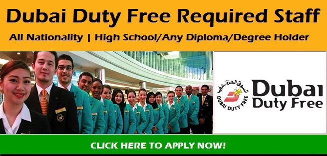 Dubai Duty Free Jobs In Dubai