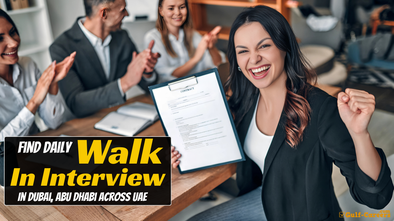 Walk In Interview In Dubai