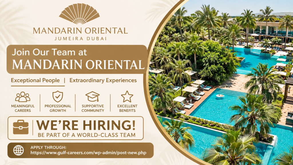 Mandarin Oriental Jumeira Dubai Jobs