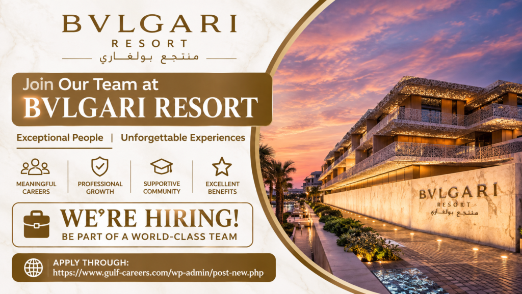 Bvlgari Resort Dubai Jobs